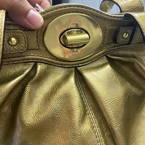 Antique Gold Coach Bag